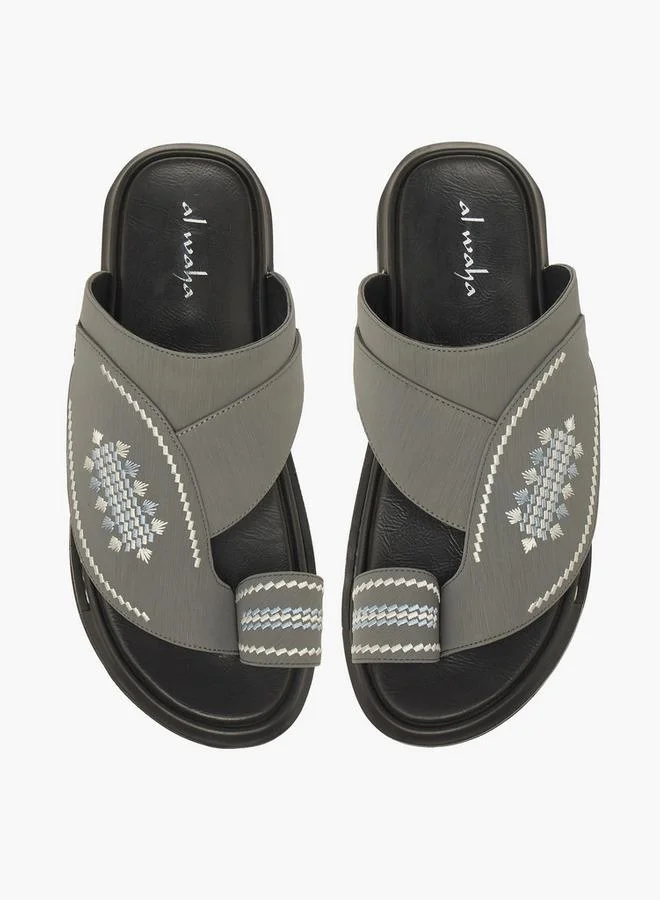 الواحة Men Slip-On Leather Arabic Sandals Ramadan Collections